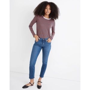 Madewell Mid Rise Stovepipe Crop Jeans